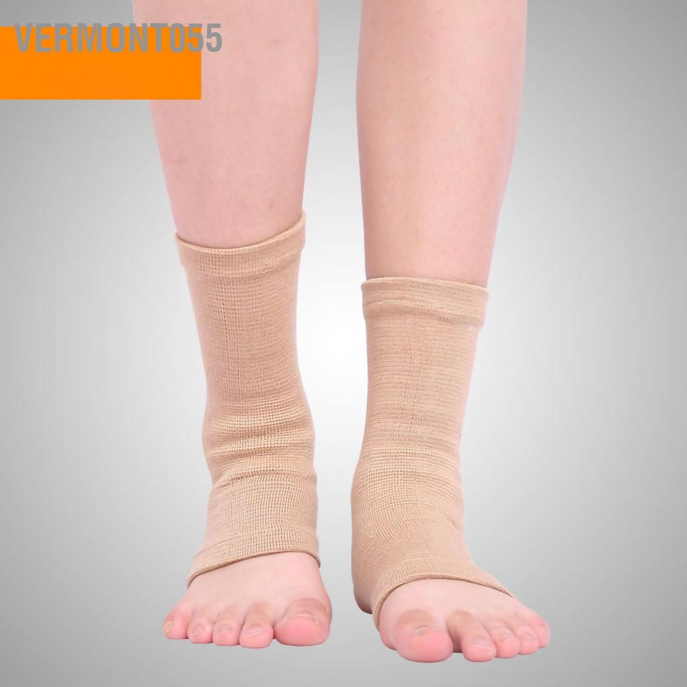 Vermont055 Mắt cá chân Brace mềm mại thoáng khí dệt kim Bọc mắt Ấm áp Bảo vệ Thể dục thao Bóng rổ đá Hỗ trợ Hàng thể