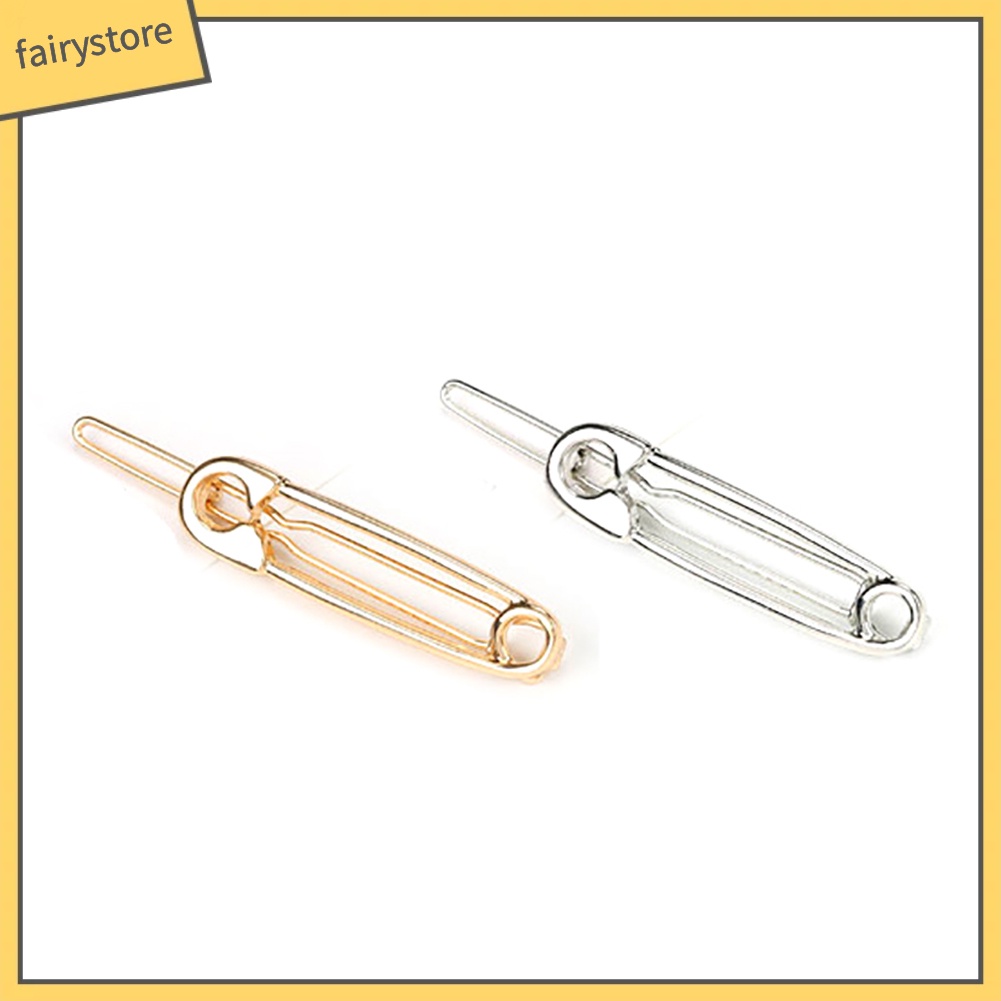 Kẹp Tóc Kim Loại Hình Kẹp Ghim Độc Đáo Cho Nữ