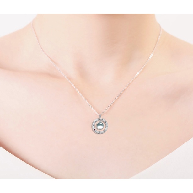 Vòng cổ Mặt Đá Chiếu Ngôn Ngữ 100 Ngôn Ngữ Độc Đáo Thời Trang