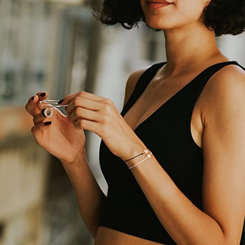 Set 2 Vòng Tay Chuỗi Hạt Đá Carnelian Màu Đen