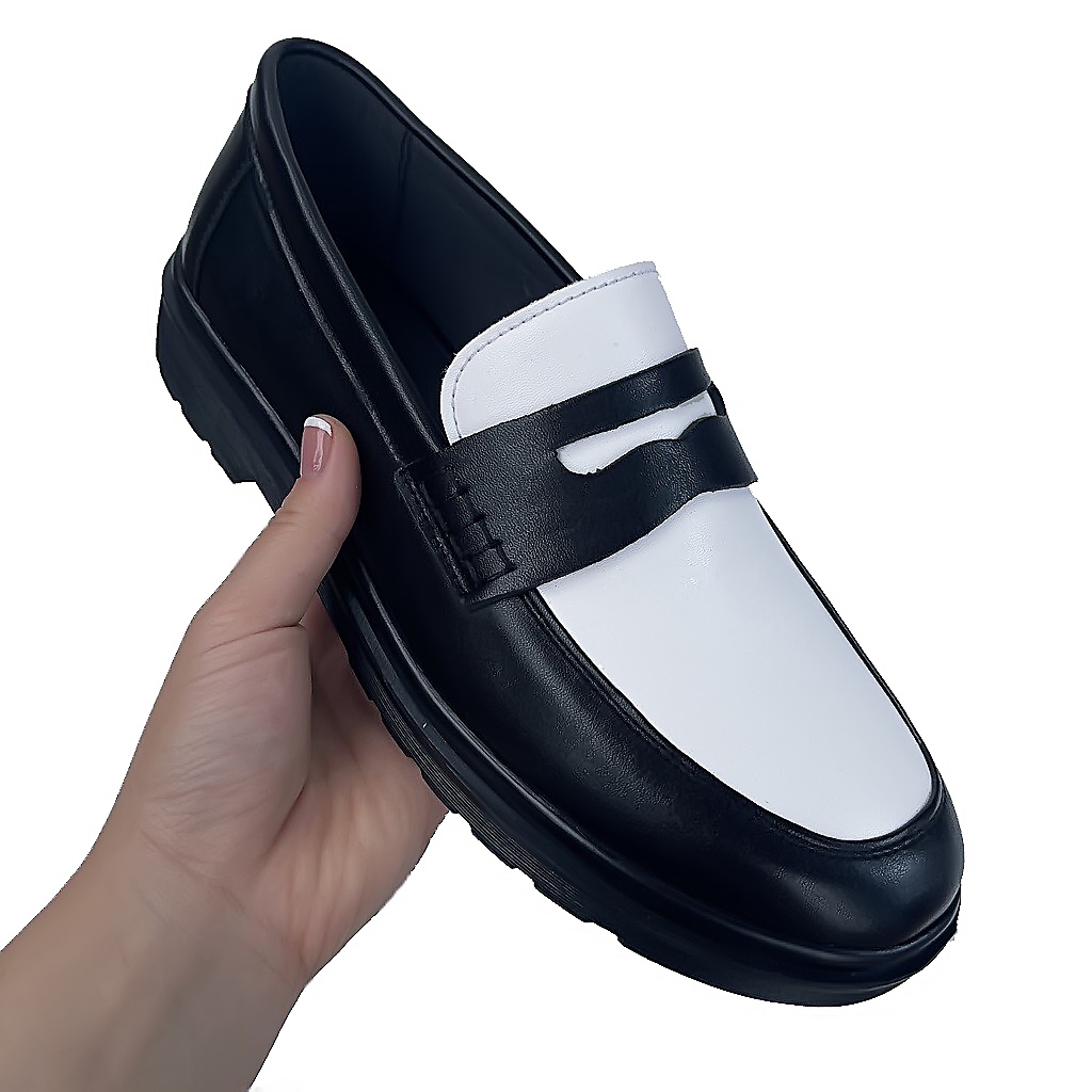 Giầy Penny Loafer đế cao chắc chắn ,phong cách thời thượng , kiểu dáng hàn quốc