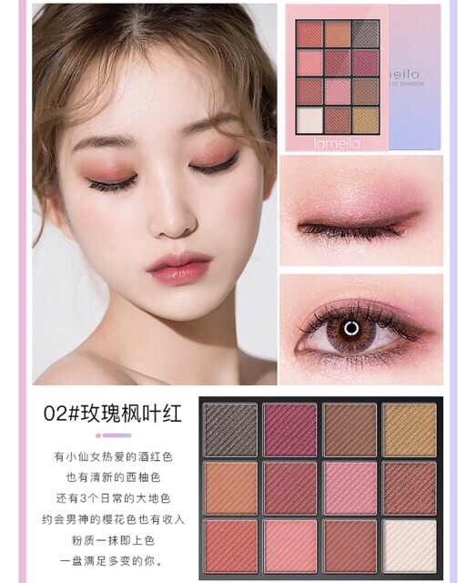 Bảng phấn mắt Color School Lameila 12 ô | BigBuy360 - bigbuy360.vn