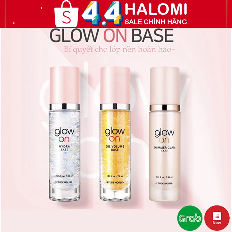 Kem lót Glow On bắt sáng lót bóng Hàn chính hãng HALOMI gồm 3 tone màu