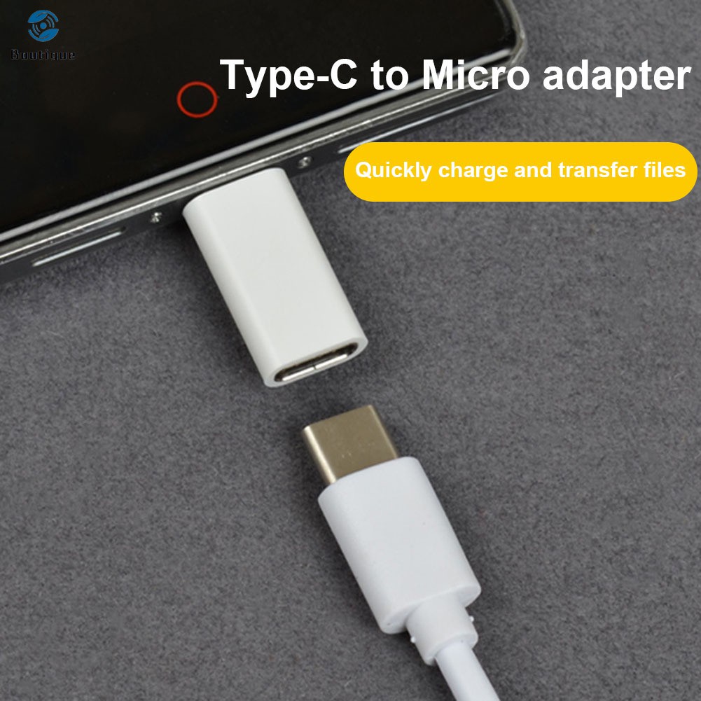 ✿♥▷ Mini USB 3.1 Type C Female to Micro USB Male Data Charger Adapter Converter for Macbook Onep