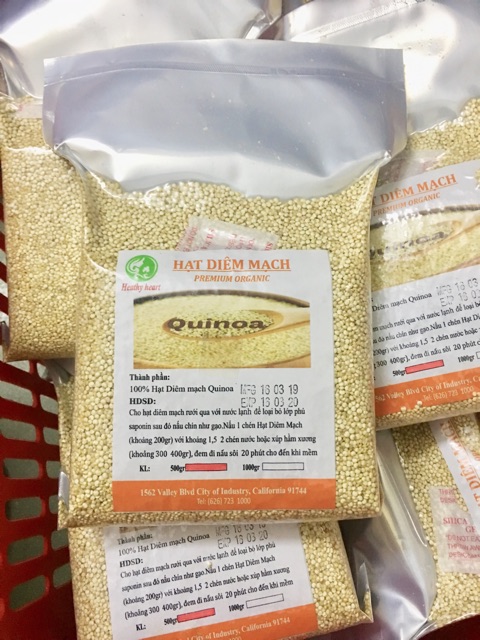 Hạt Diêm mạch Quinoa - NK Mỹ 500g hạt diêm mạch