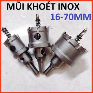 Mũi khoét kim loại, khoét inox hiệu ZT (CHỌN SIZE Ø 16mm - Ø 70mm)