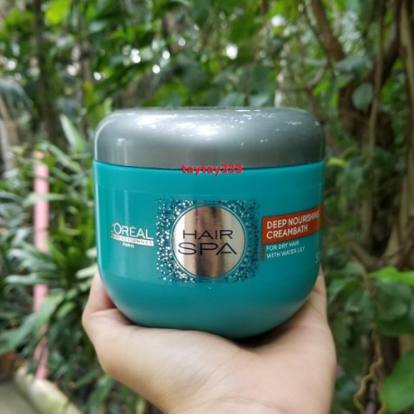 Dầu hấp nuôi dưỡng suôn mượt L'oreal Hair Spa Deep Nourishing Creambath 500ml