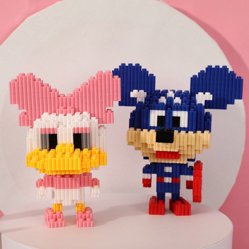 SẴN Lego xếp hình tự lắp ráp mô hình Mickey Minnie Donald duck Goofy