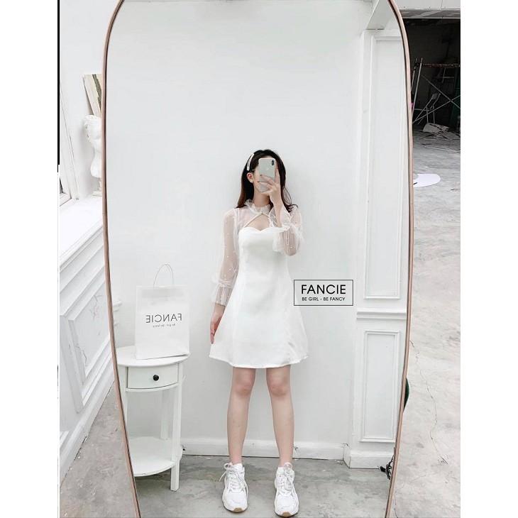 ĐẦM DỰ TIỆC NỮ  💖FREESHIP💖 TAY LƯỚI ĐÍNH NGỌC CỔ CÓ MÚT NGỰC DẠ HỘI CÔNG CHÚA ĐÁNG IU CÓ 3 MÀU | BigBuy360 - bigbuy360.vn