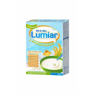 Bột ăn dặm Lumiar 2 vị Gạo sữa non/ Yến mạch sữa non 200g