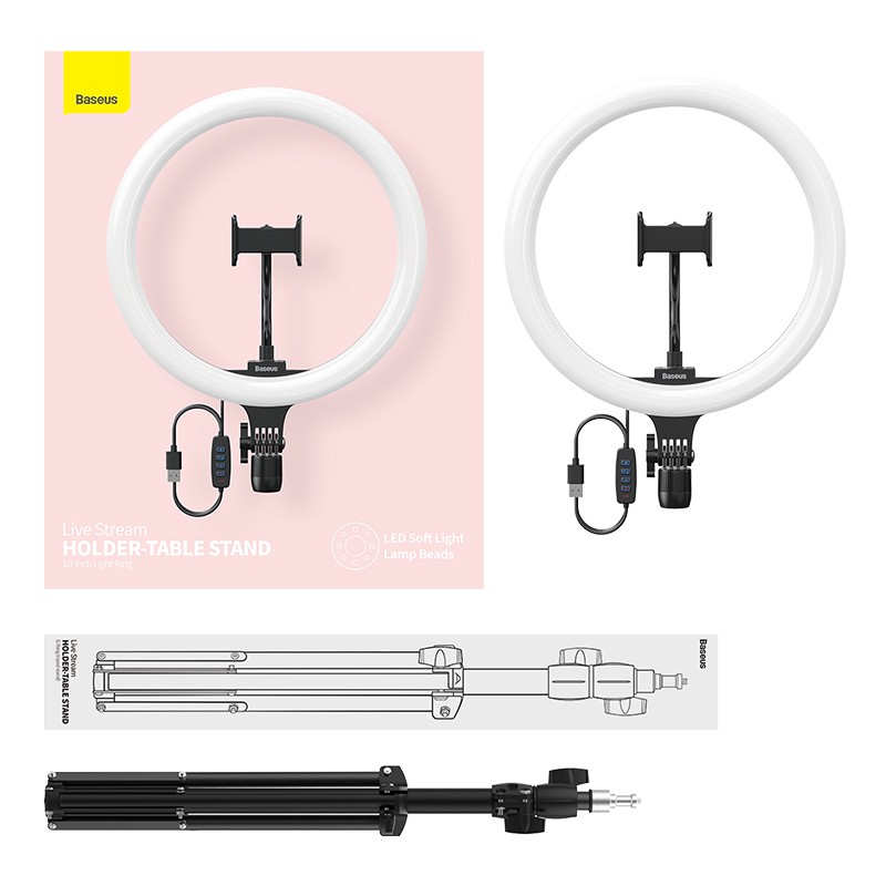 Đèn live stream Baseus Live Stream Holder-table Stand  CRZB10-A01 / CRZB12-B01