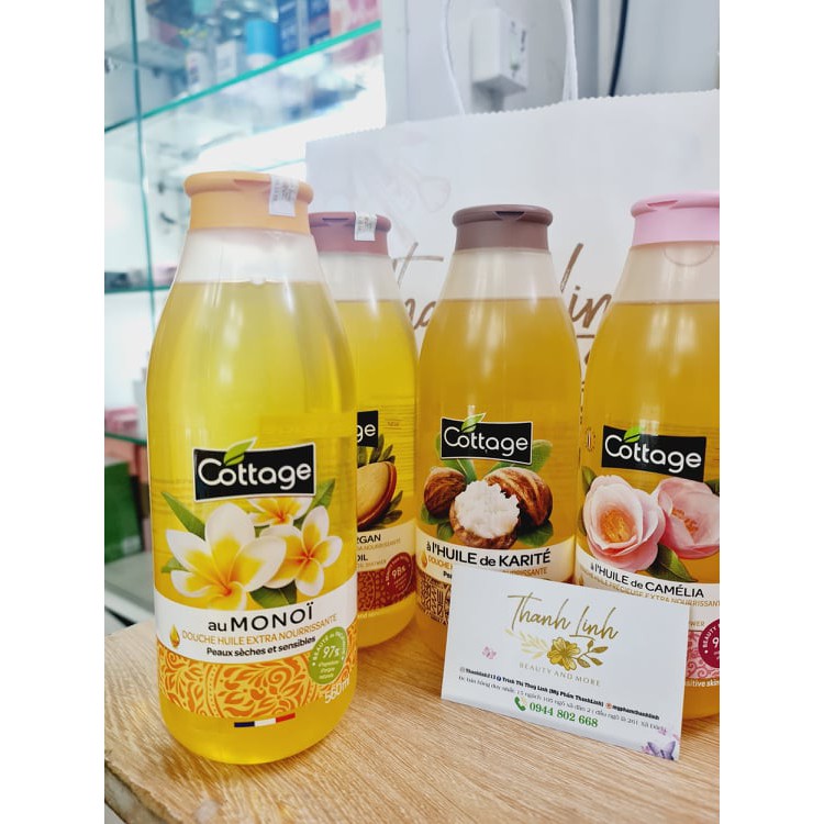Sữa tắm Cottage thành phần lành tính, hương thơm dễ chịu, giữ ẩm làm mềm da 560ml