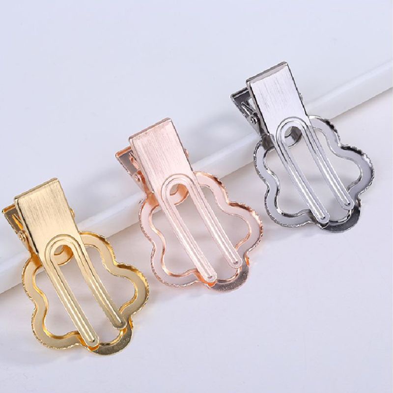 Kẹp Tóc Hợp Kim 5x4cm Họa Tiết Hoa Dễ Thương Cho Nữ