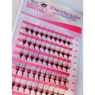 Lông Mi Trụ Katun - Mi Wispy 5D 007 C D - Mi Fan Sẵn Katun