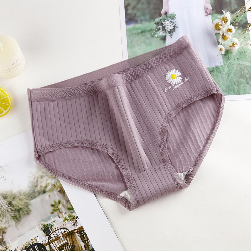 Quần Lót Cotton In Hình Hoa Cúc Xinh Xắn Cho Nữ | BigBuy360 - bigbuy360.vn