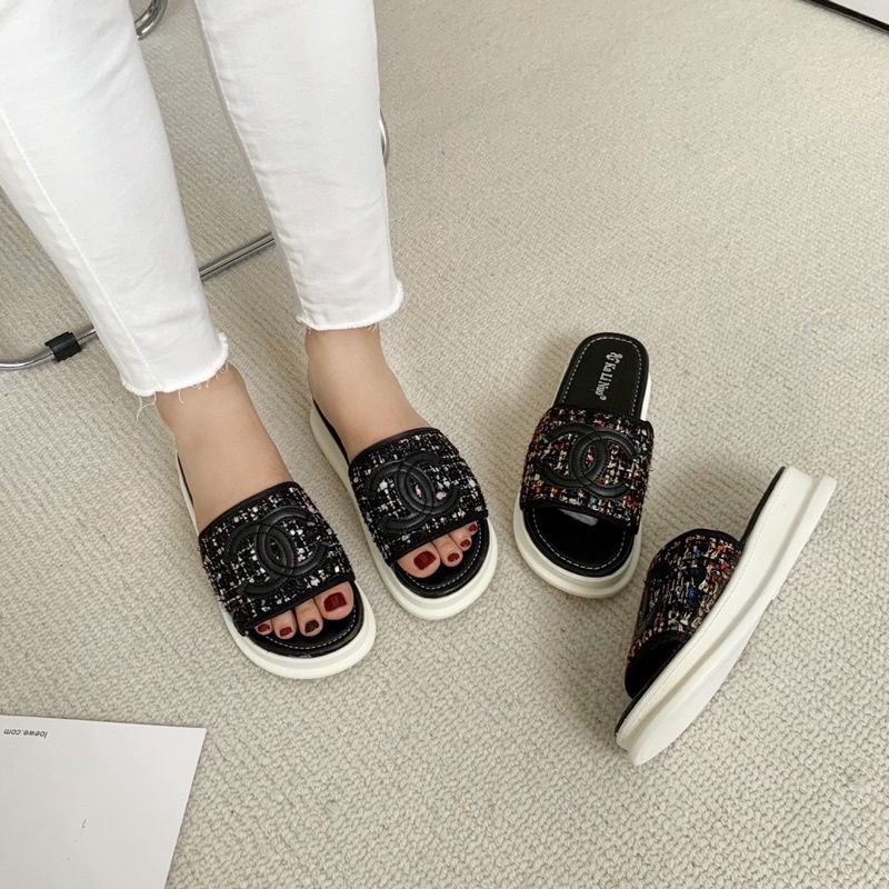 SORAMI.SHOES-Dép bánh mì thời trang nữ quai mềm đế nhẹ êm