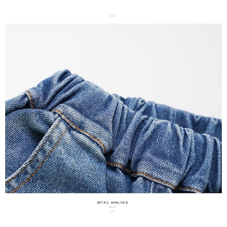 Quần Denim Ống Rộng Phong Cách Hàn Quốc Nhật Bản Mới 2022 Cho Bé Gái