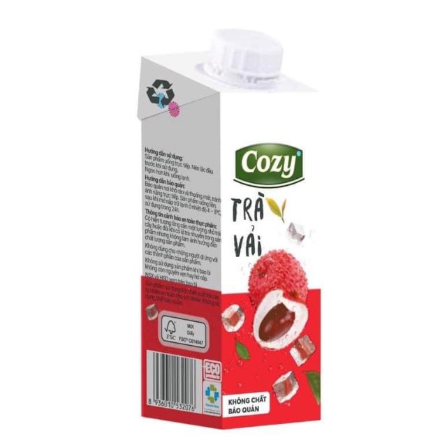 Trà trái cây - trà sữa Cozy 225ml