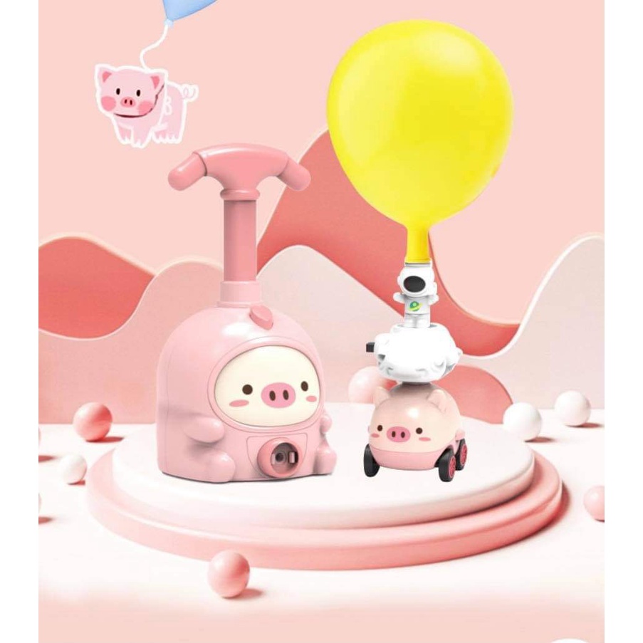 Đồ chơi xe đua bơm bóng ( có phi hành gia bay lên)