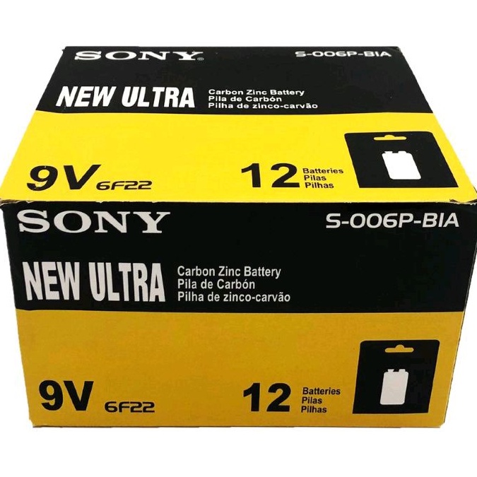 Pin vuông Sony Ultra Heavy Duty 9V dùng cho đồ chơi, Radio