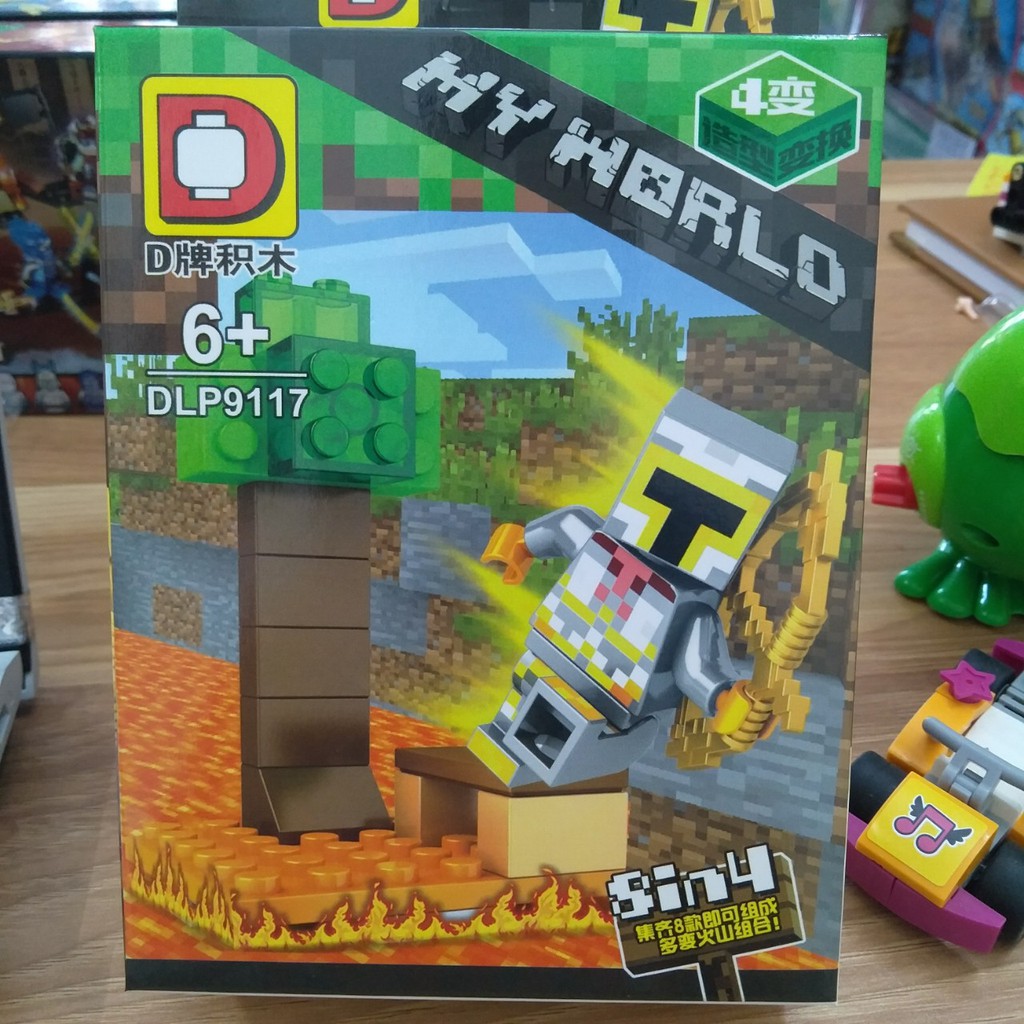 Lắp ráp xếp hình not Lego minecraft my world DLP9117