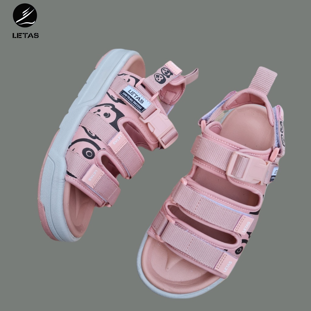 Sandal Nữ Letas D714 Hồng đế cao 3 phân