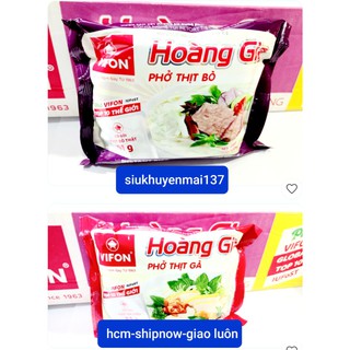 phở thịt gà bò hoàng gia vifon có gói thịt thật 120 gr gói