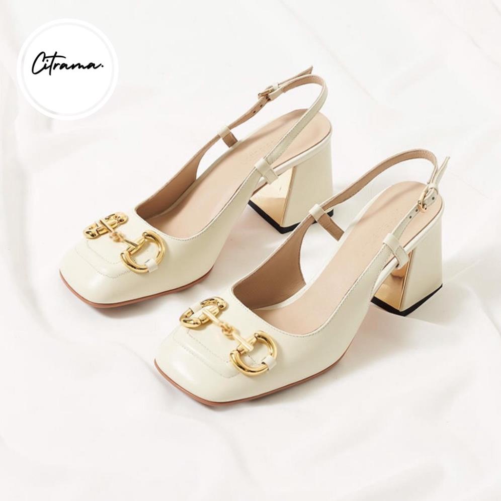 Giày Cao Gót Hàng Quảng Châu Size 31 32 33 Bít Mũi Đế Vuông Cao 5/7CM ♈
