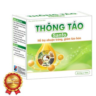 Thông táo Sanfo Hộp 20 ống - Nhuận tràng, giảm táo bón
