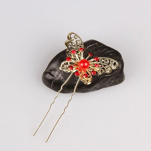 Set 6 Trâm Cài Tóc Chữ U Hình Bướm Dành Cho Cô Dâu