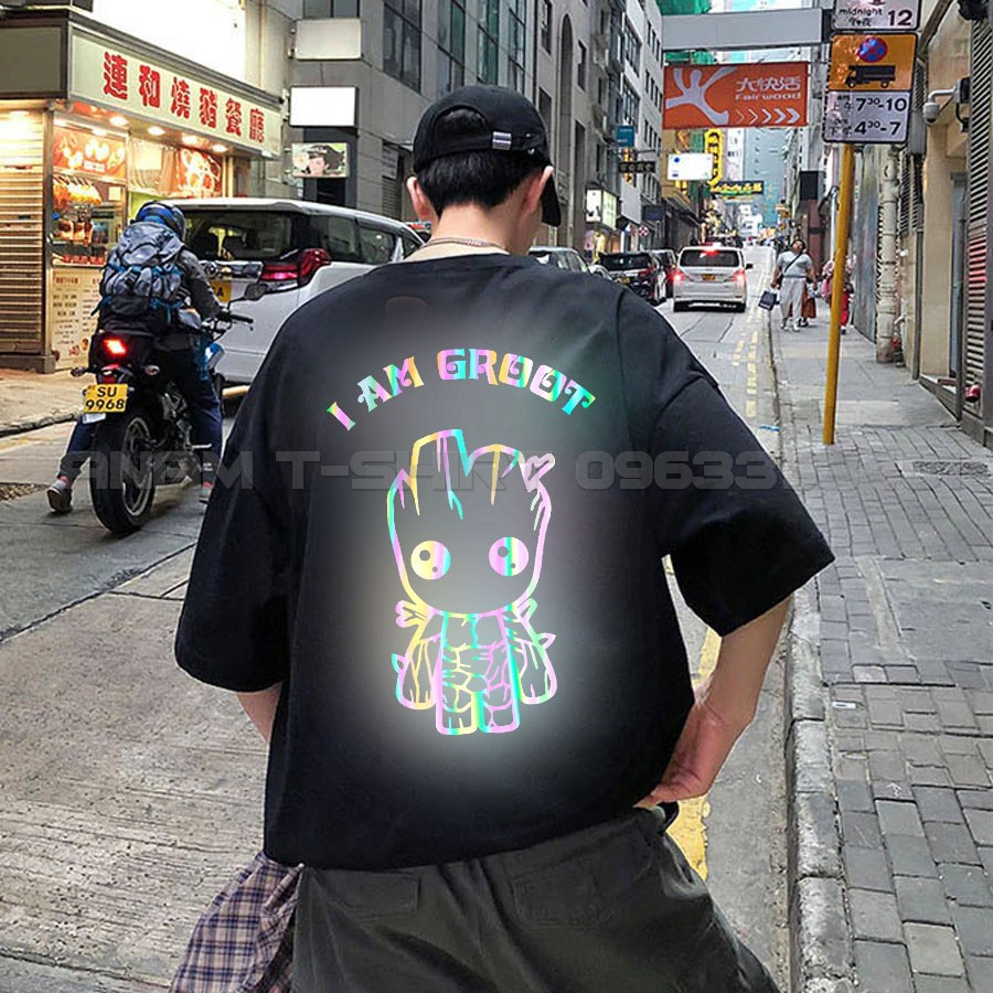 (CÓ VIDEO)ÁO THUN PHẢN QUANG 7 MÀU TAY LỠ NAM NỮ GROOT