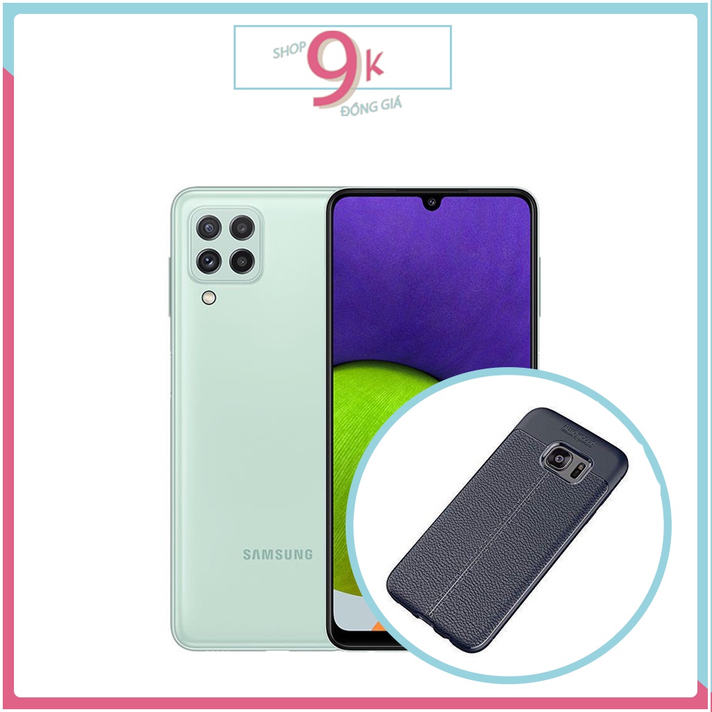 Ốp dẻo vân da đen cho SAMSUNG A22 4G