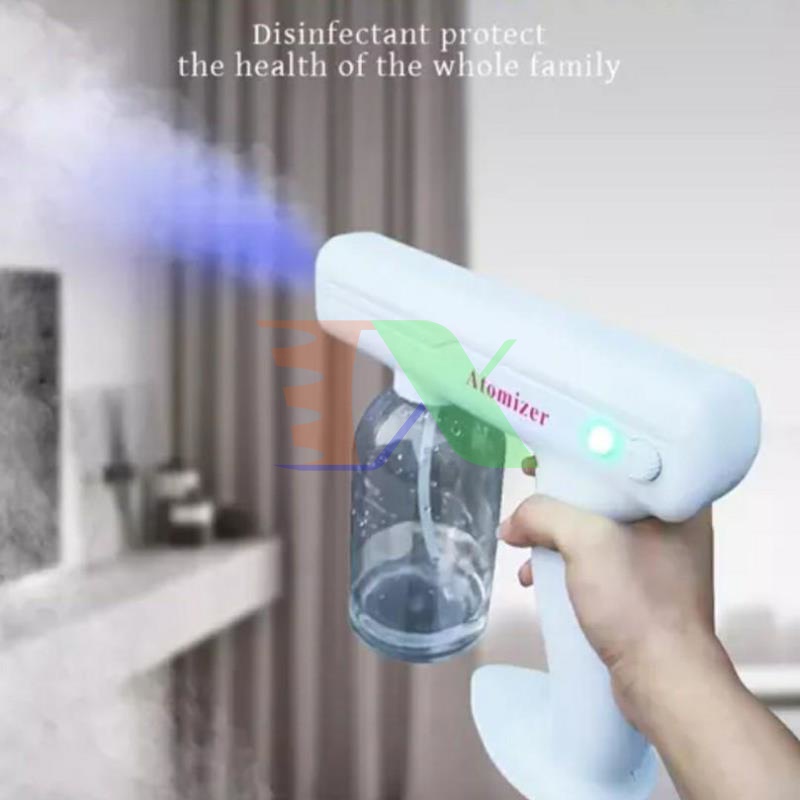 Súng phun khử khuẩn NANO 8 mắt lõi đồng diệt khuẩn diệt virus bằng tia UV phòng chống dịch bệnh