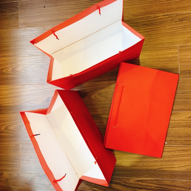 TÚI GIẤY ĐỎ CAO CẤP 35x25x20 | BigBuy360 - bigbuy360.vn