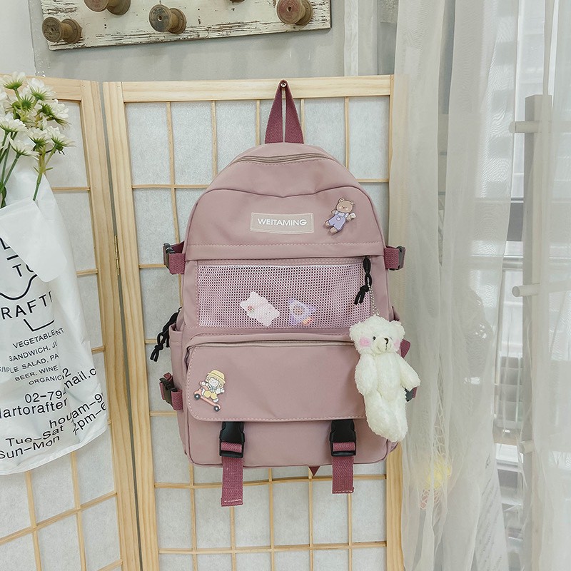 Balo Ulzzang phong cách Hàn Quốc, Balo trong suốt chống nước 602ULZ