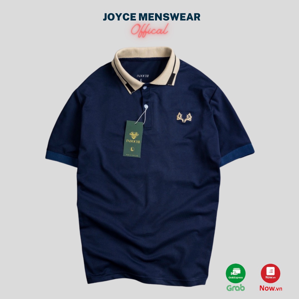 Áo Polo Nam Thêu Hươu, chất Poly Cá Sấu Dày Dặn Thoáng Mát