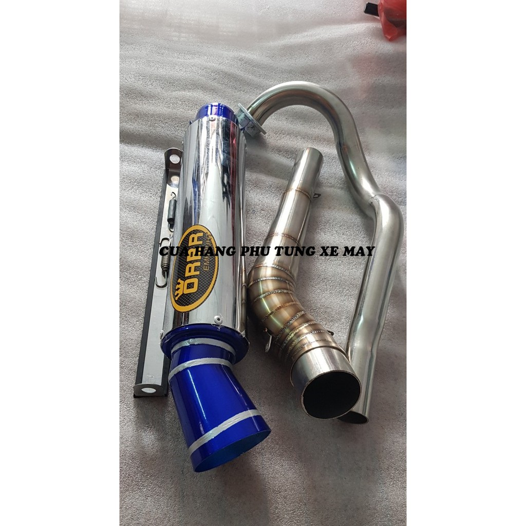 Pô ORBR F1 - kèm cổ 2 khúc inox 304 gắn xe Ex 135/ Ex 150/ Winner 150/ Winner X/ Sonic/ Raider Fi/ Satria