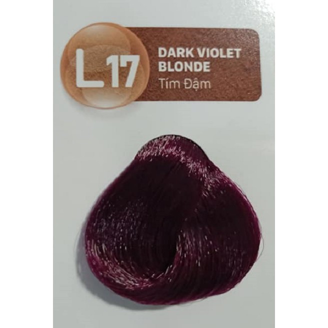 NHUỘM TÓC MÀU THỜI TRANG TÍM ĐẬM LAVOX 60mlx2 💖Tặng Chai Oxy Trợ Nhuộm + Dầu Xả Giữ Màu Tóc + Găng Tay💖 - L17