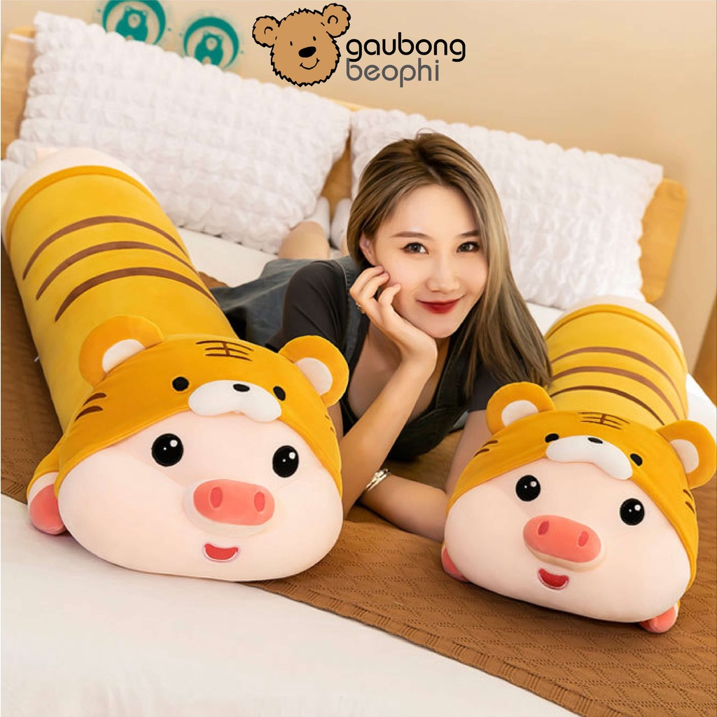 Gấu Bông Heo Cosplay Hổ Siêu Đáng Yêu Cute Hàng Cao Cấp gauBongbeoPhi. Quà tặng Cho Mọi Lứa Tuổi