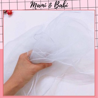 Khăn Voan Che Mặt Che Bụi Cho Bé Sơ Sinh, Che Nắng, Che Xe Đẩy, Khăn Lưới Che Mặt, Trùm Đầu Cho Bé MAMI BABI