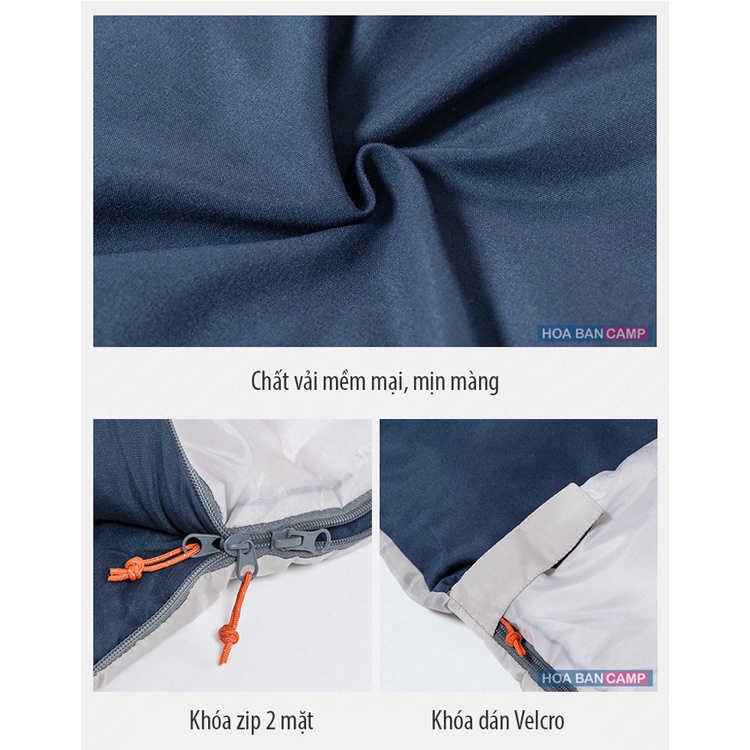 Túi Ngủ Đôi Kèm Gối NatureHike NH21MSD06 | 10-15°C