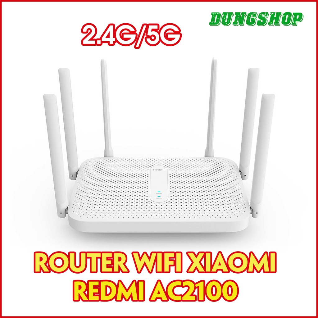 Bộ phát Wifi Router Wifi Redmi AC2100 ( 6 anten ) (TRẮNG) | BigBuy360 - bigbuy360.vn