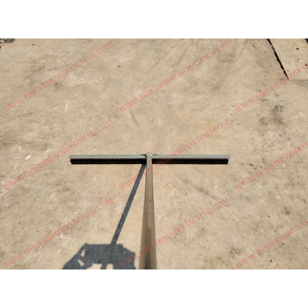 Bộ cây gạt nước sàn công nghiệp 80cm - Á Châu, thân inox đầu kẹp thép lưỡi cao su