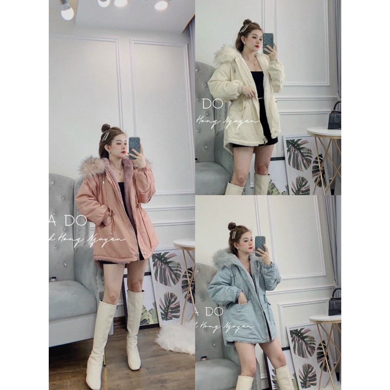 XẢ HÀNG SALE SÓC Áo khoác parka kaki mũ lông hàng chuẩn loại 1 freesize | BigBuy360 - bigbuy360.vn
