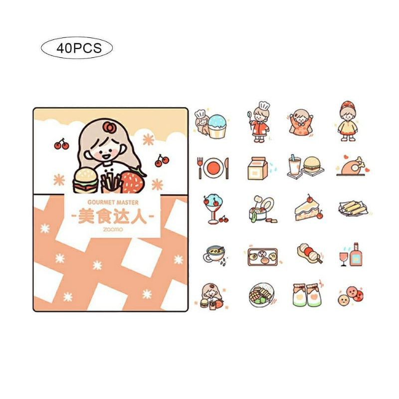 SET STICKER CÔ GÁI CUTE