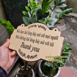 [ Rẻ Nhất] Bảng Gỗ Treo Trang Trí Shop