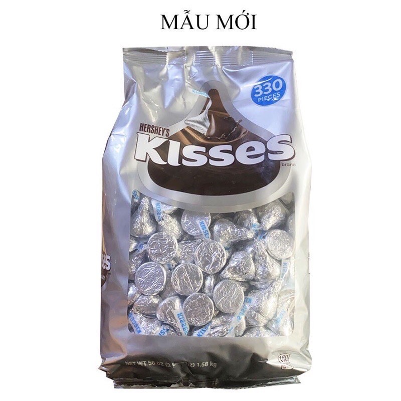 [12/2021] Kẹo chocolate Hershey’s Kisses Milk 1.58kg của 🇺🇸