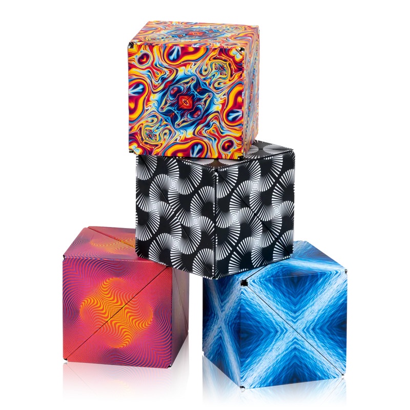 [SIÊU HOT] Khối Rubik biến hình - Magnetic Magic Cube - Rubic xếp hình hình học 3D - Thư Viện Đồ Chơi