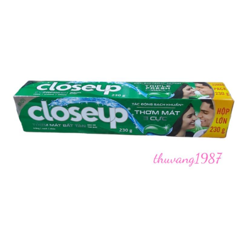 Now ship- Kem đánh răng Closeup hương bạc hà 180g_230g