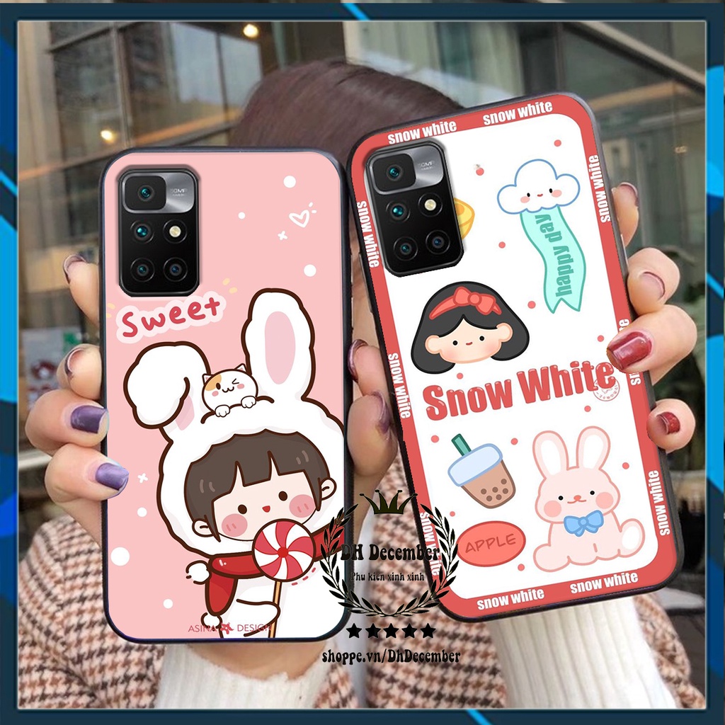 Ốp lưng Xiaomi REDMI 10 in hình 3D lucky, gấu Brick xinh xắn - KHÔNG NÊN BỎ LỠ